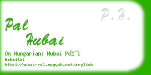 pal hubai business card